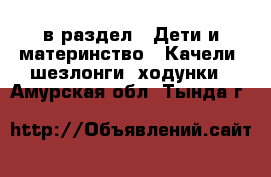  в раздел : Дети и материнство » Качели, шезлонги, ходунки . Амурская обл.,Тында г.